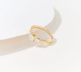 Fire Light 14K Yellow Gold Lab Grown Diamond Princess 1cttw Ring, Size 7